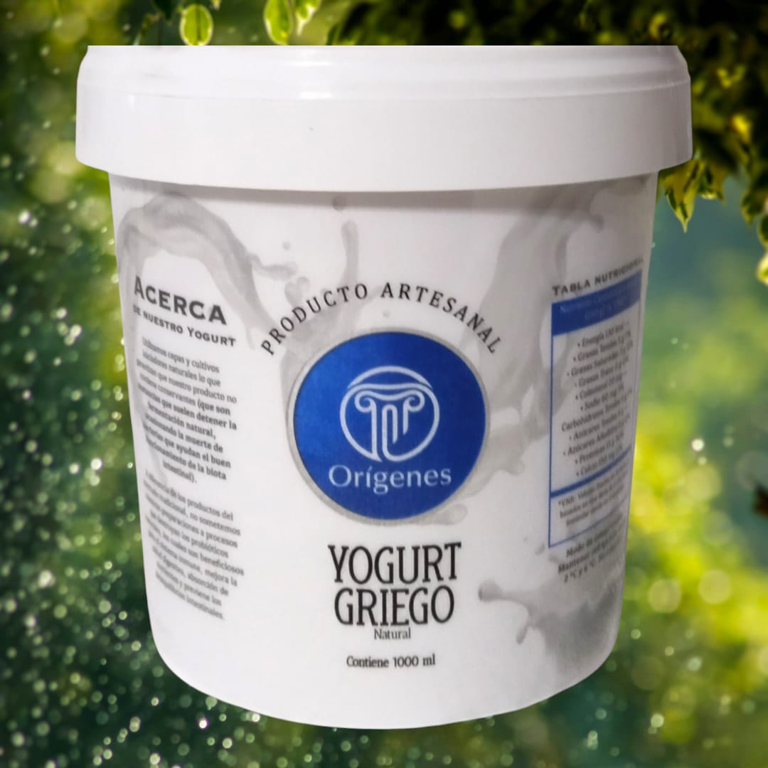Yogurt Griego Natural  1.000 gramos/ 1 litro